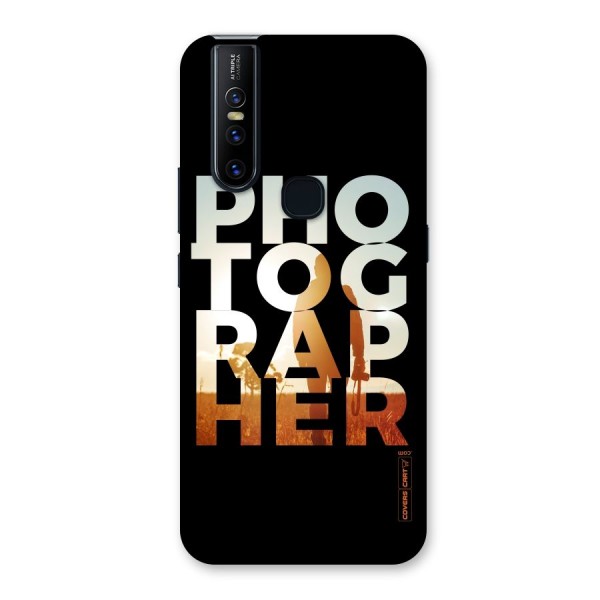 Photographer Typography Back Case for Vivo V15