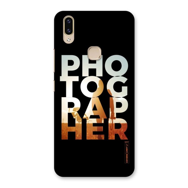 Photographer Typography Back Case for Vivo V9