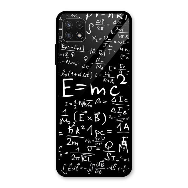 Physics Equation Glass Back Case for Galaxy A22 5G