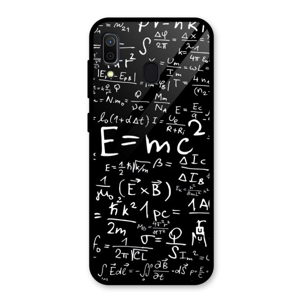 Physics Equation Glass Back Case for Galaxy A30