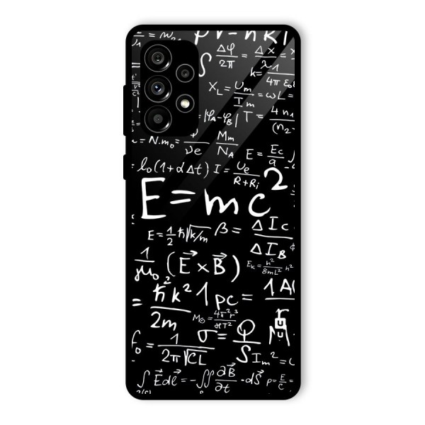 Physics Equation Glass Back Case for Galaxy A73 5G