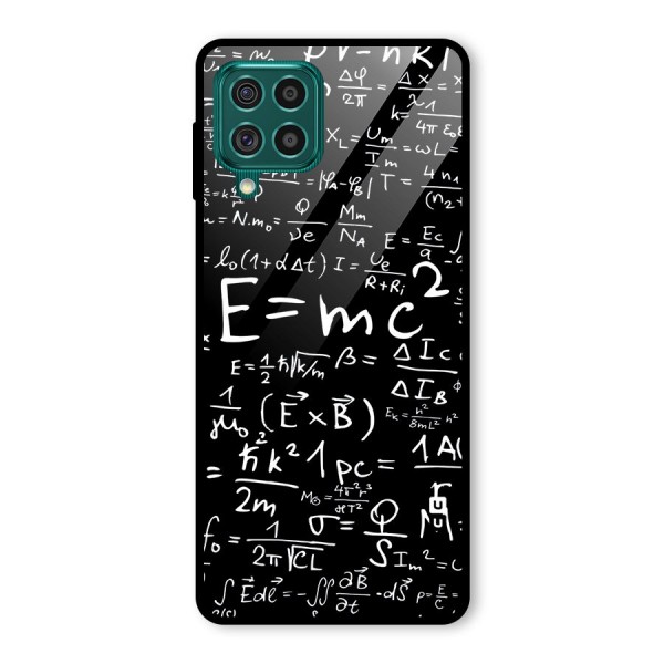 Physics Equation Glass Back Case for Galaxy F62