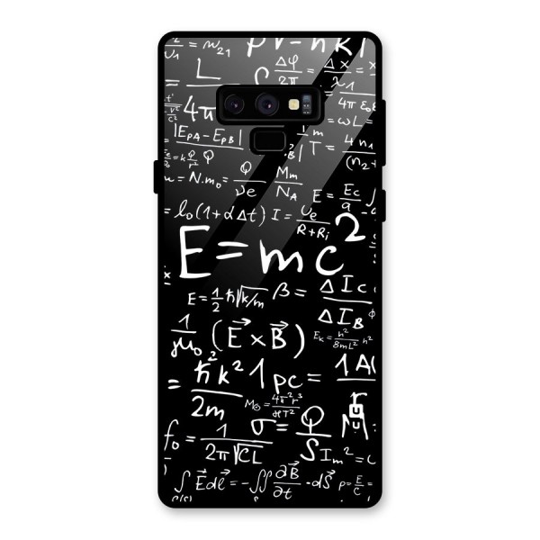 Physics Equation Glass Back Case for Galaxy Note 9