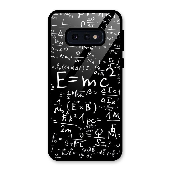 Physics Equation Glass Back Case for Galaxy S10e