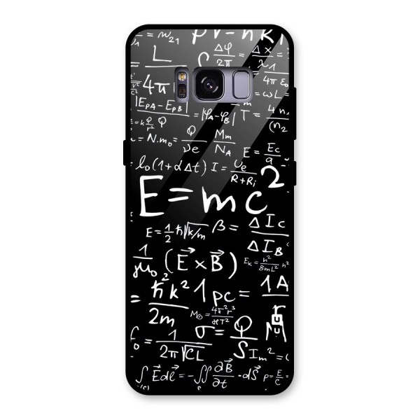 Physics Equation Glass Back Case for Galaxy S8