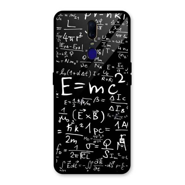 Physics Equation Glass Back Case for Oppo F11