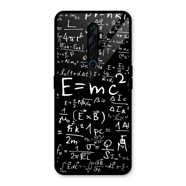 Physics Equation Glass Back Case for Oppo Reno2 Z