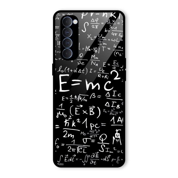 Physics Equation Glass Back Case for Oppo Reno4 Pro