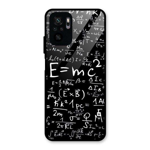 Physics Equation Glass Back Case for Redmi Note 10