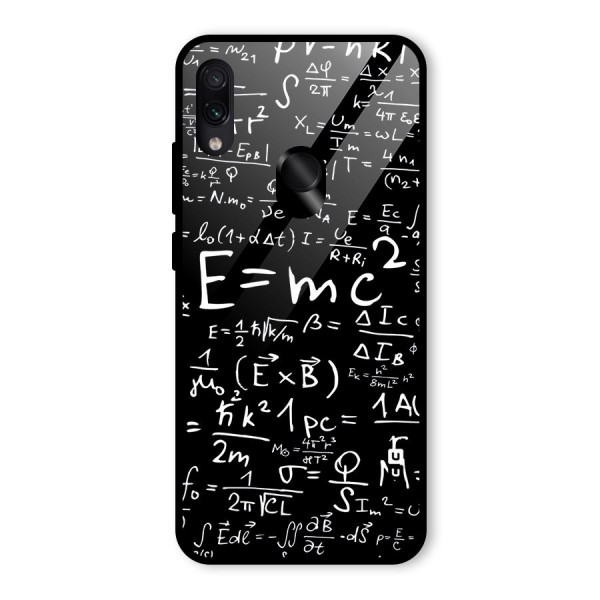 Physics Equation Glass Back Case for Redmi Note 7