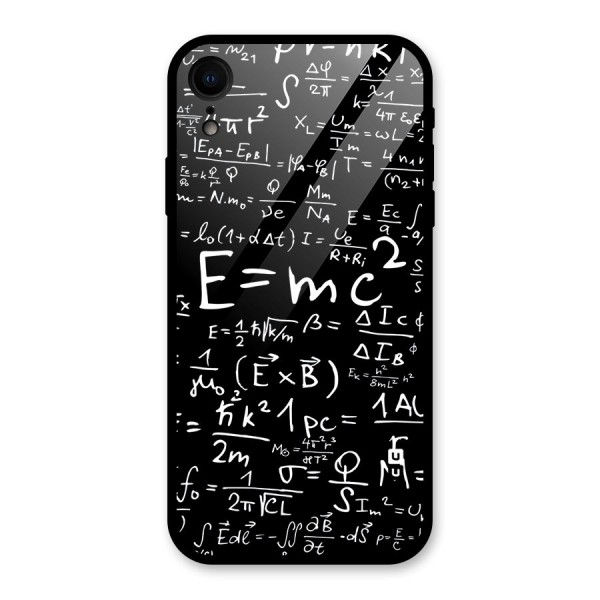 Physics Equation Glass Back Case for XR