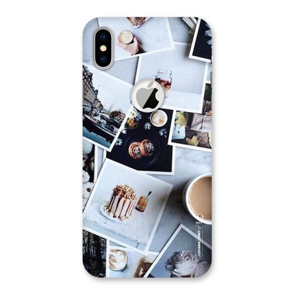 Pictures Coffee Back Case for iPhone XS Logo Cut