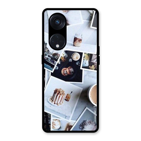 Pictures Coffee Glass Back Case for Reno8 T 5G