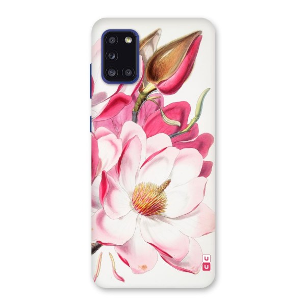 Pink Beautiful Flower Back Case for Galaxy A31