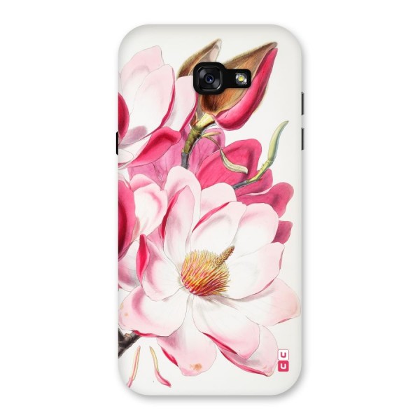 Pink Beautiful Flower Back Case for Galaxy A7 (2017)