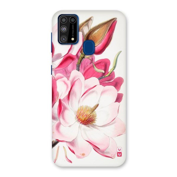 Pink Beautiful Flower Back Case for Galaxy F41