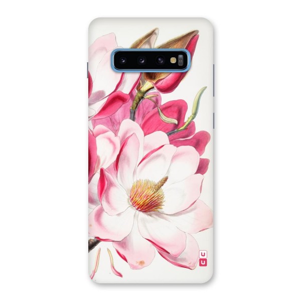 Pink Beautiful Flower Back Case for Galaxy S10 Plus