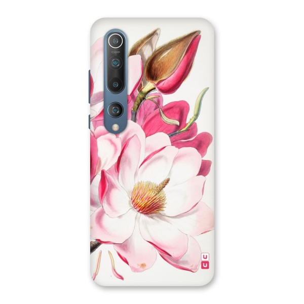 Pink Beautiful Flower Back Case for Mi 10