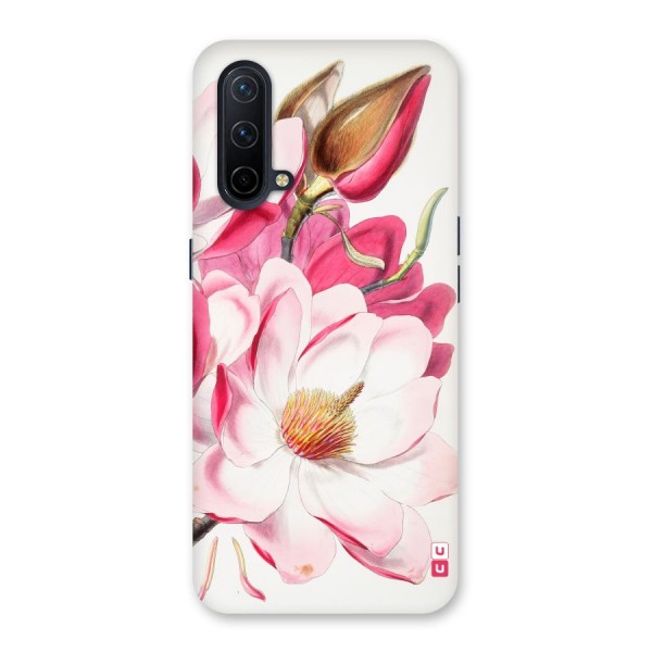 Pink Beautiful Flower Back Case for OnePlus Nord CE 5G