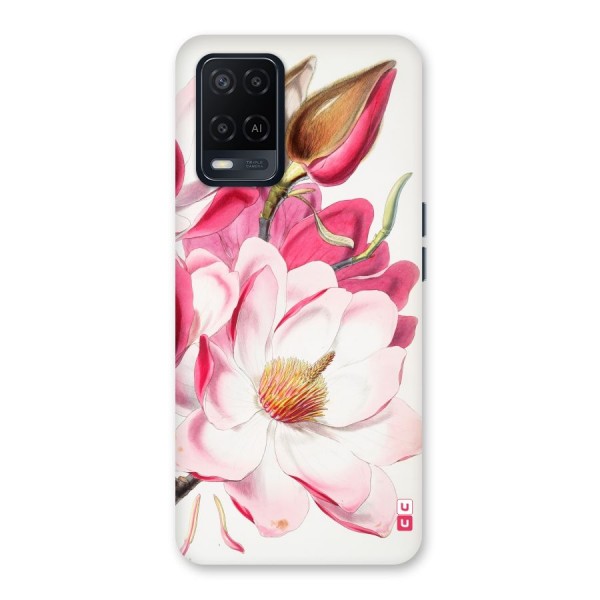 Pink Beautiful Flower Back Case for Oppo A54