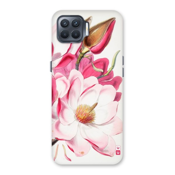 Pink Beautiful Flower Back Case for Oppo F17 Pro