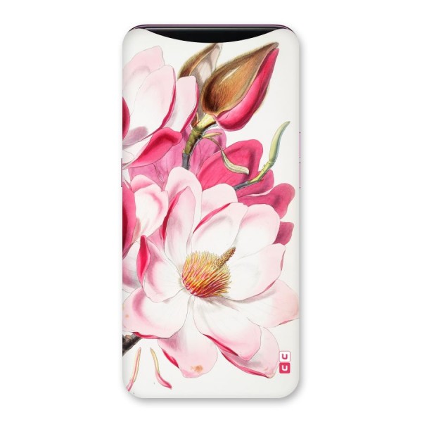 Pink Beautiful Flower Back Case for Oppo Find X