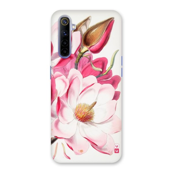 Pink Beautiful Flower Back Case for Realme 6