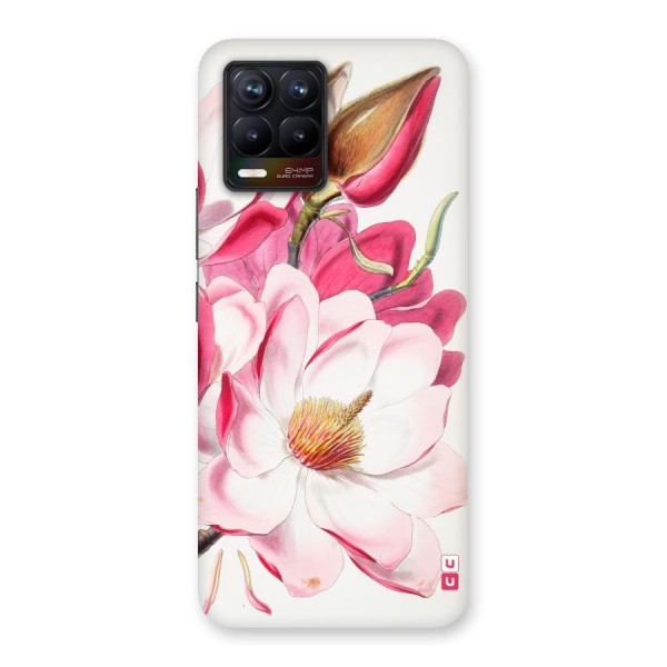 Pink Beautiful Flower Back Case for Realme 8