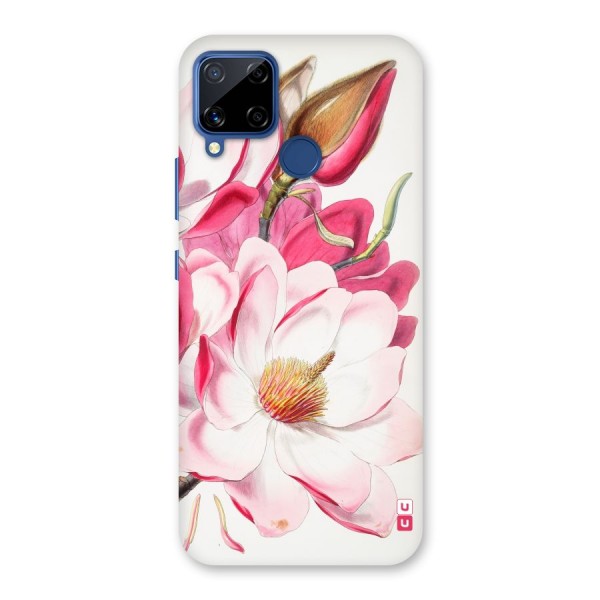 Pink Beautiful Flower Back Case for Realme C12