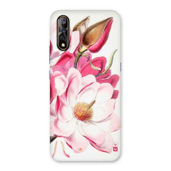 Pink Beautiful Flower Back Case for Vivo S1