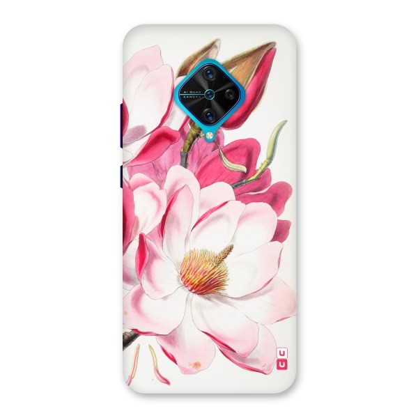 Pink Beautiful Flower Back Case for Vivo S1 Pro