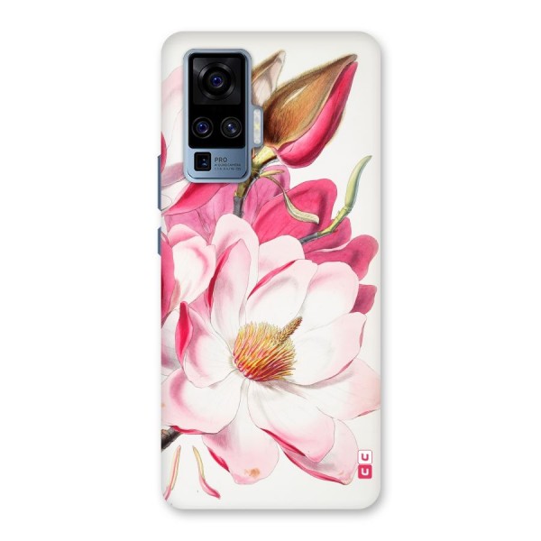 Pink Beautiful Flower Back Case for Vivo X50 Pro