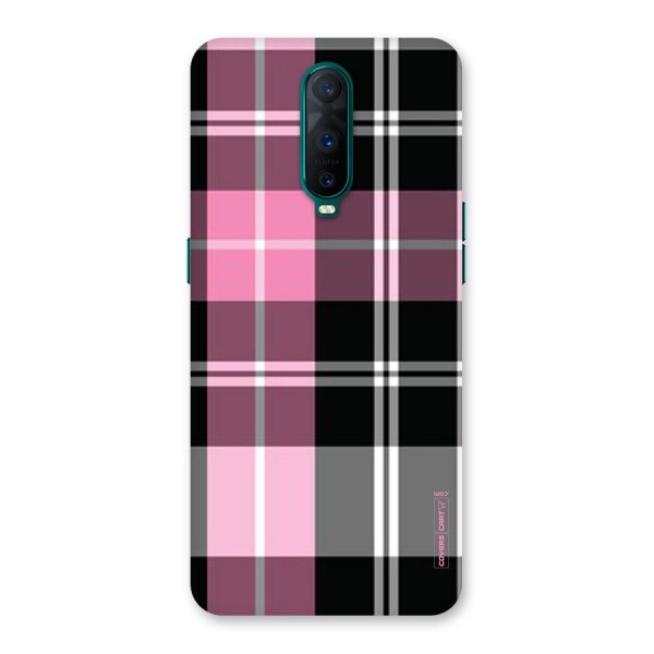 Pink Black Check Back Case for Oppo R17 Pro