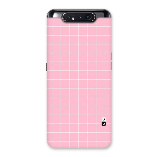 Pink Checks Back Case for Galaxy A80