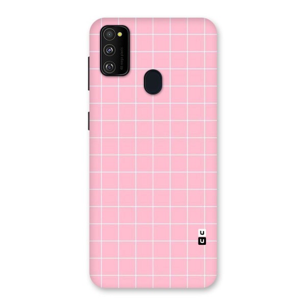 Pink Checks Back Case for Galaxy M21