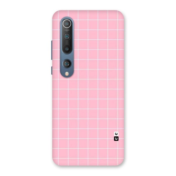 Pink Checks Back Case for Mi 10