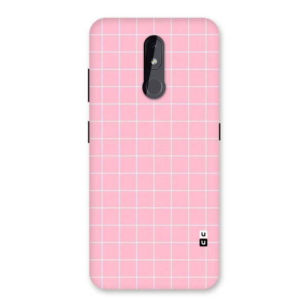 Pink Checks Back Case for Nokia 3.2