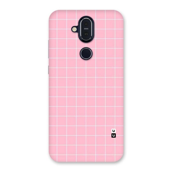 Pink Checks Back Case for Nokia 8.1