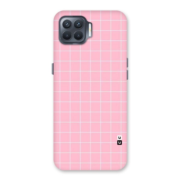 Pink Checks Back Case for Oppo F17 Pro