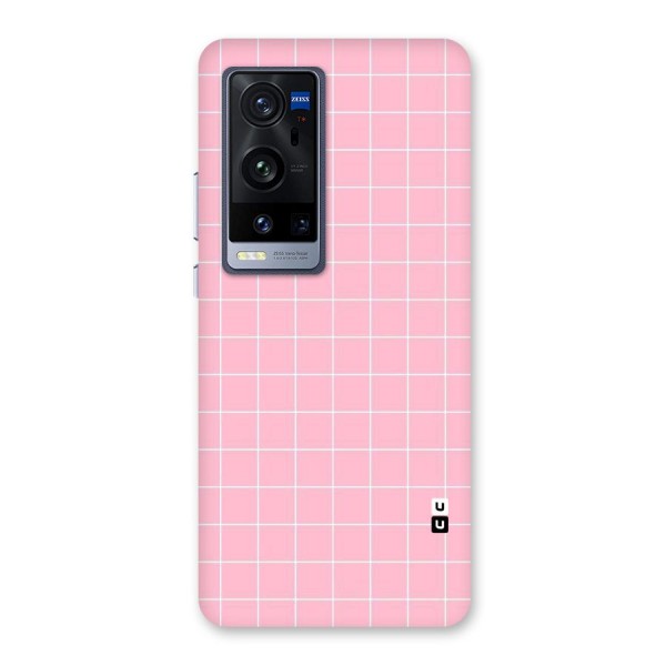 Pink Checks Back Case for Vivo X60 Pro Plus