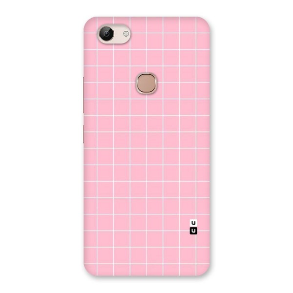 Pink Checks Back Case for Vivo Y83