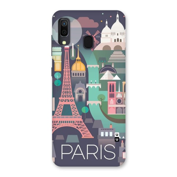 Pink Cute Tower Back Case for Galaxy A20