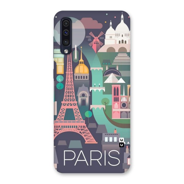 Pink Cute Tower Back Case for Galaxy A50