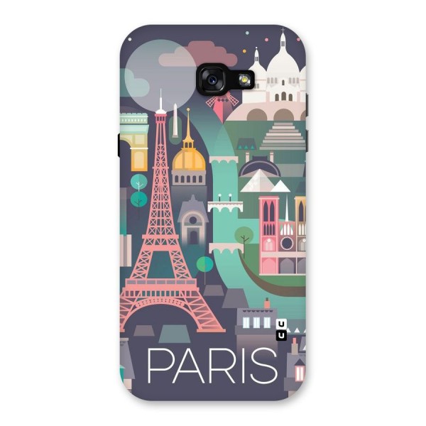 Pink Cute Tower Back Case for Galaxy A7 (2017)