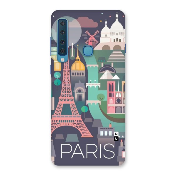 Pink Cute Tower Back Case for Galaxy A9 (2018)