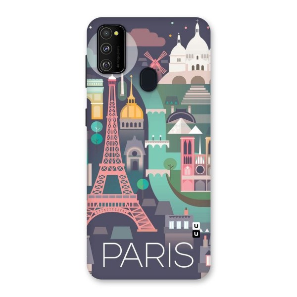 Pink Cute Tower Back Case for Galaxy M21