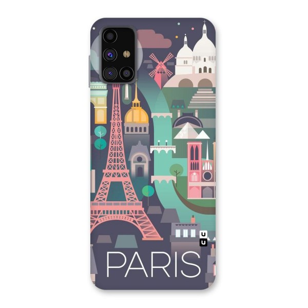 Pink Cute Tower Back Case for Galaxy M31s