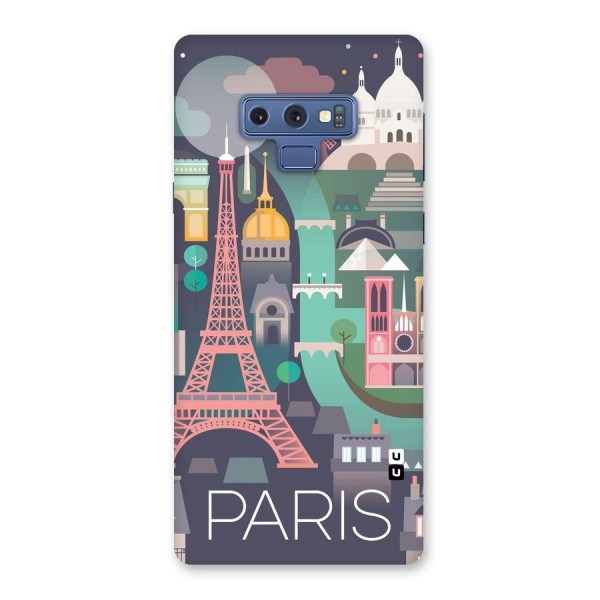 Pink Cute Tower Back Case for Galaxy Note 9