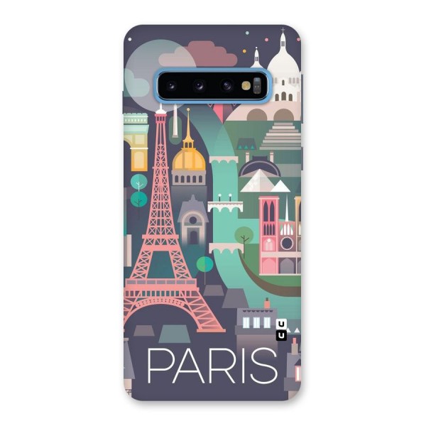 Pink Cute Tower Back Case for Galaxy S10