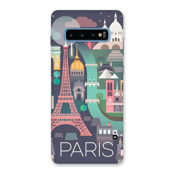 Pink Cute Tower Back Case for Galaxy S10 Plus